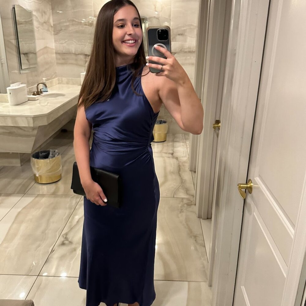 Reformation Navy Maxi Dress - Picture 2 of 6